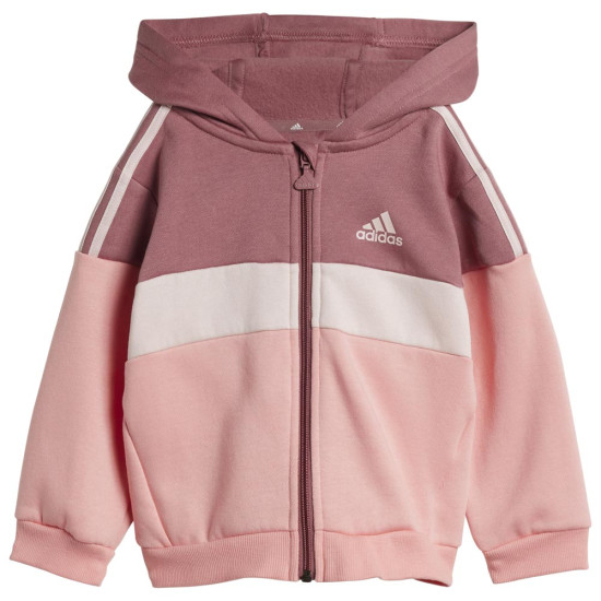 Adidas Βρεφικές φόρμες σετ Tiberio 3-Stripes Colorblock Fleece Tracksuit